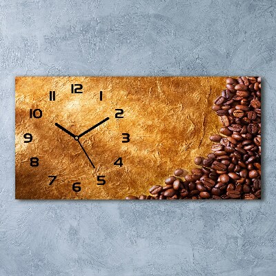 Reloj de cristal horizontal Granos de café