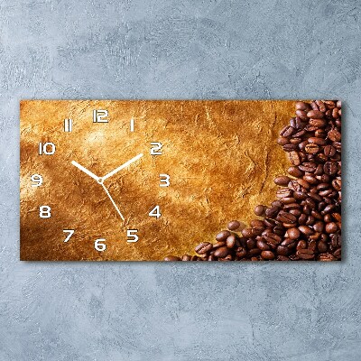 Reloj de cristal horizontal Granos de café