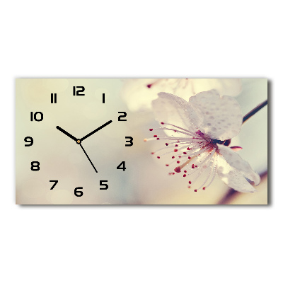 Reloj rectangular Flor de cerezo