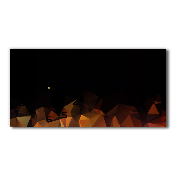 Reloj de cristal horizontal Abstracción