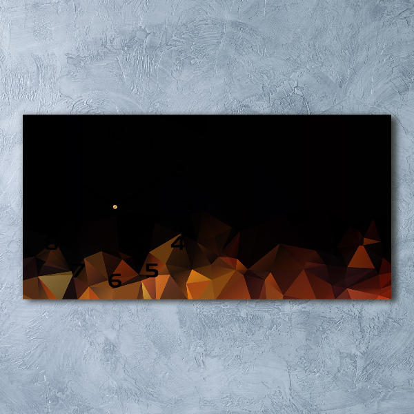 Reloj de cristal horizontal Abstracción