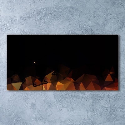 Nowoczesny zegar ścienny szklany Abstrakcja