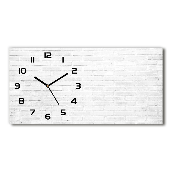 Reloj de cristal horizontal Pared de ladrillos
