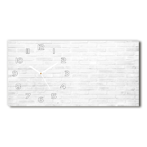 Reloj de cristal horizontal Pared de ladrillos