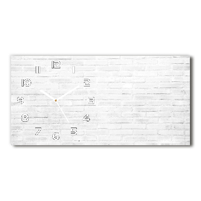 Reloj de cristal horizontal Pared de ladrillos