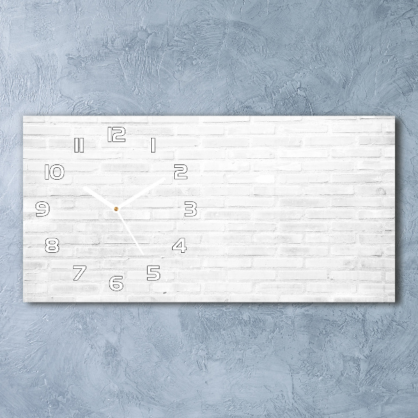 Reloj de cristal horizontal Pared de ladrillos