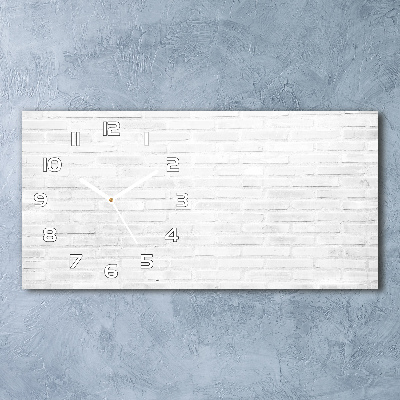Reloj de cristal horizontal Pared de ladrillos