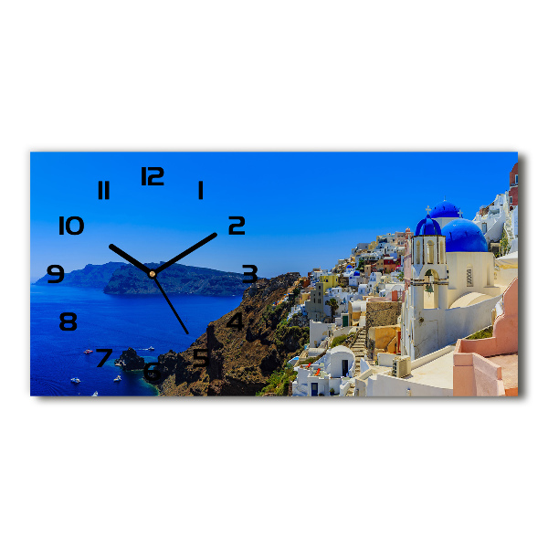 Reloj horizontal Santorini, grecia