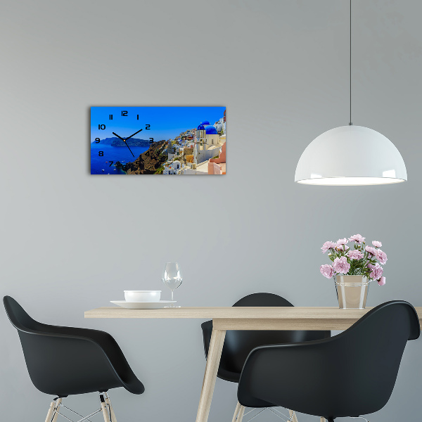 Reloj horizontal Santorini, grecia