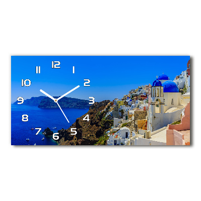 Reloj horizontal Santorini, grecia