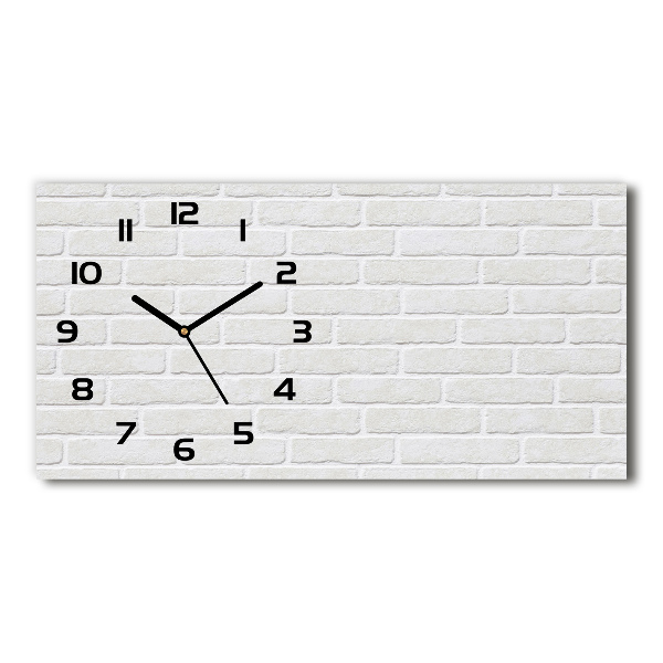 Reloj rectangular Pared de ladrillos