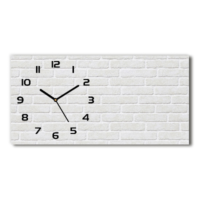 Reloj rectangular Pared de ladrillos