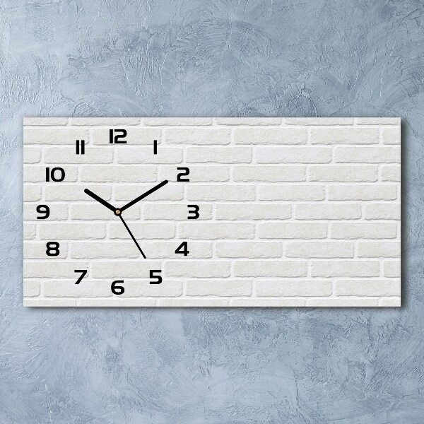 Reloj rectangular Pared de ladrillos