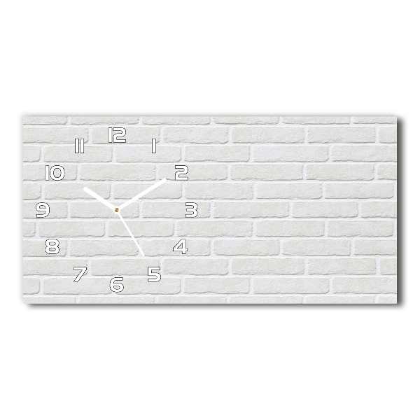 Reloj rectangular Pared de ladrillos