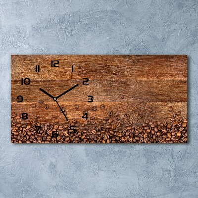 Reloj de cristal horizontal Granos de café
