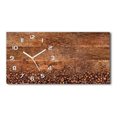 Reloj de cristal horizontal Granos de café