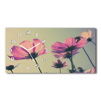 Reloj horizontal Flores rosas