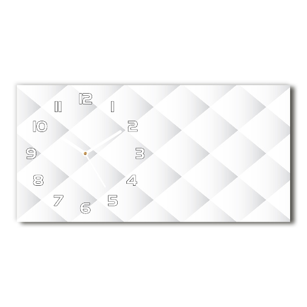 Reloj de cristal horizontal Fondo de cuadrados