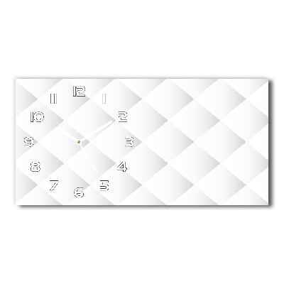 Reloj de cristal horizontal Fondo de cuadrados