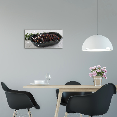 Reloj horizontal Arroz salvaje en un tazón