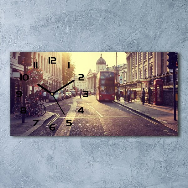 Reloj de cristal horizontal Londres