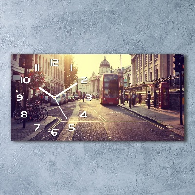 Reloj de cristal horizontal Londres