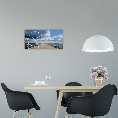 Reloj de cristal horizontal Muelle en orłowo