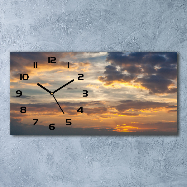 Reloj rectangular Atardecer