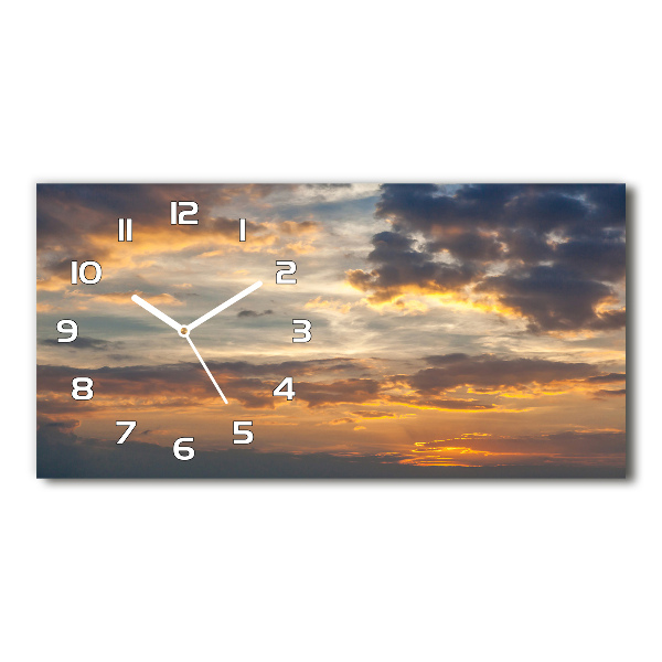 Reloj rectangular Atardecer