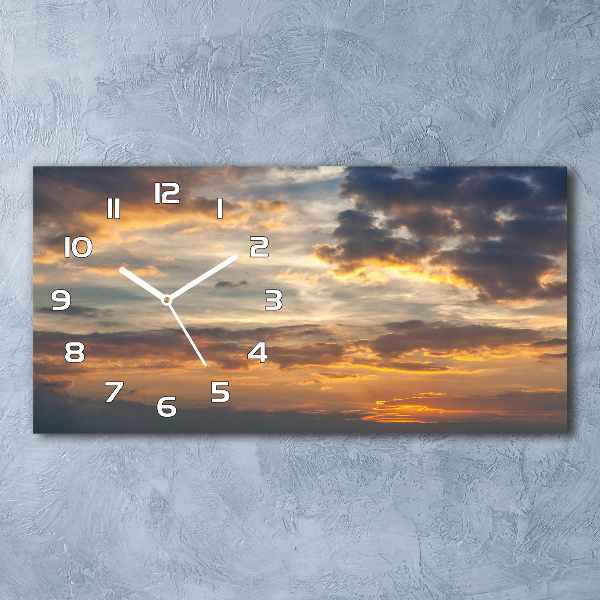 Reloj rectangular Atardecer
