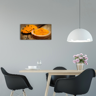 Reloj rectangular Especia de cúrcuma