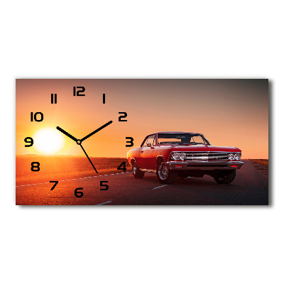 Reloj horizontal Coche rojo
