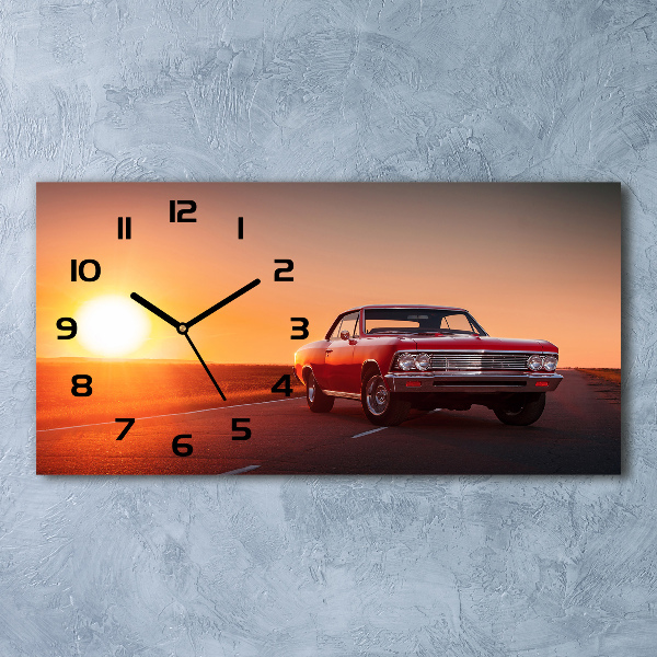 Reloj horizontal Coche rojo