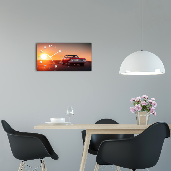 Reloj horizontal Coche rojo