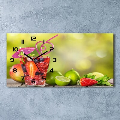 Reloj horizontal Cóctel de frutas