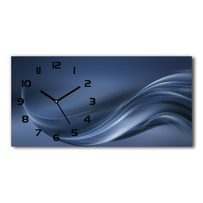 Reloj horizontal Ola gris