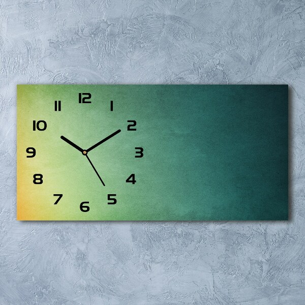 Reloj de cristal horizontal Gradiente del mar