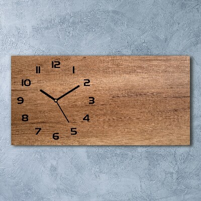 Reloj horizontal Fondo de madera