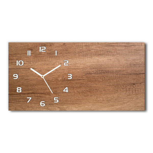 Reloj horizontal Fondo de madera
