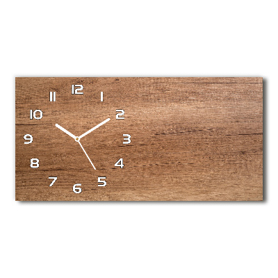 Reloj horizontal Fondo de madera