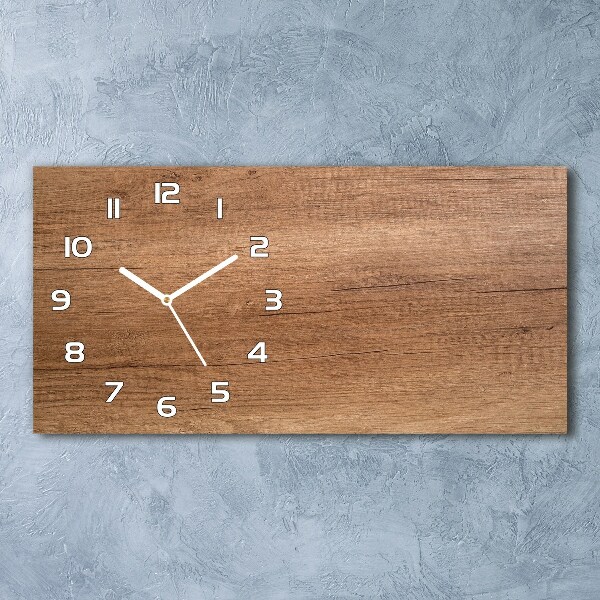 Reloj horizontal Fondo de madera