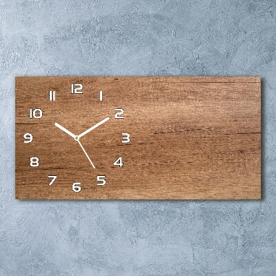 Reloj horizontal Fondo de madera