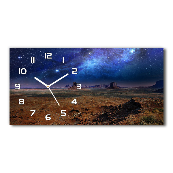 Reloj de cristal horizontal Noche estrellada