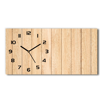 Reloj rectangular Fondo de madera