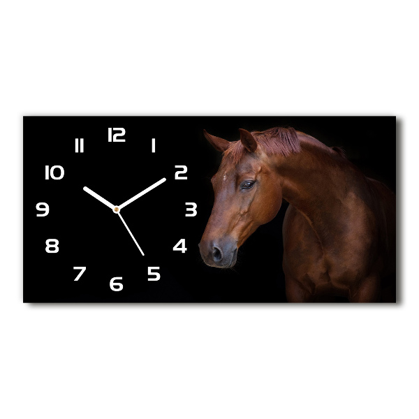 Reloj horizontal Caballo marrón