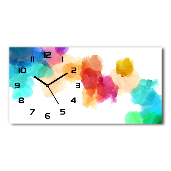 Reloj horizontal Manchas de colores