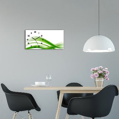 Reloj de cristal horizontal Ondas abstractas