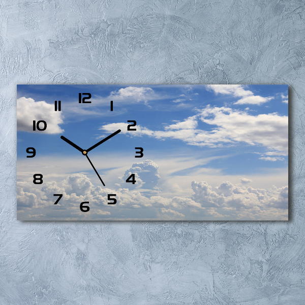 Reloj horizontal Nubes en el cielo