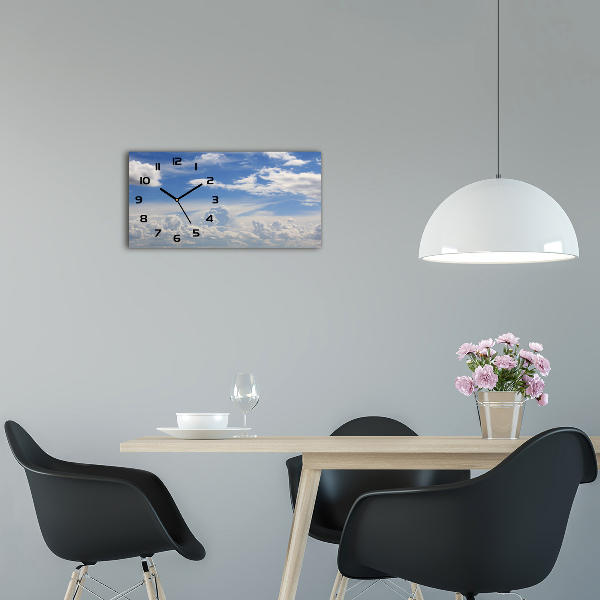 Reloj horizontal Nubes en el cielo