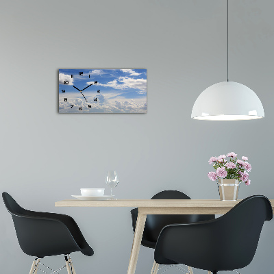 Reloj horizontal Nubes en el cielo